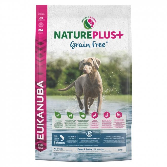 Eukanuba NaturePlus+ Grain Free Puppy Salmon Hundmat / Torrfoder