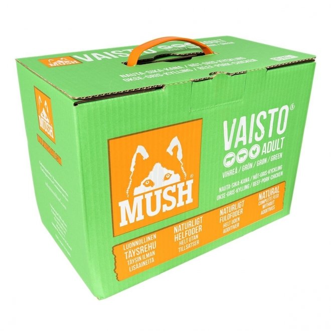 MUSH Vaisto® Grön Nöt, Gris & Kyckling (10 kg)