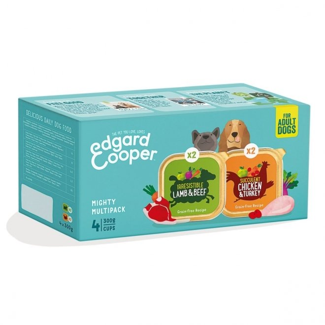 Edgard & Cooper Dog Adult Multipack 4 x 300 g