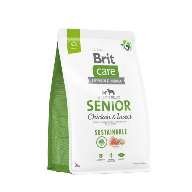 Brit Care Dog Senior Sustainable Chicken & Insect (3 kg)