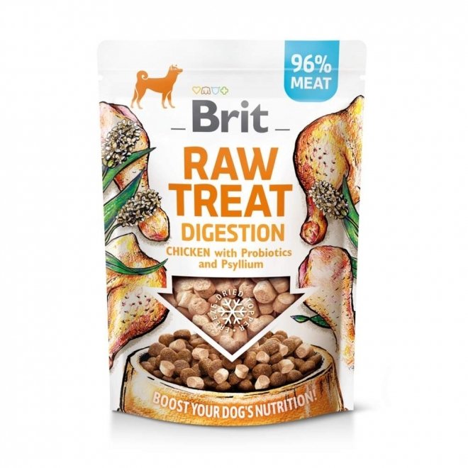 Brit Care Raw Treat Dog Digestion Kyckling & Gris 40 g