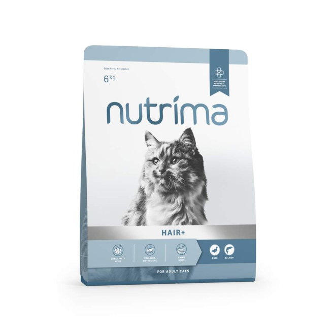 Nutrima Cat Adult Hair+ Duck & Salmon (6 kg)