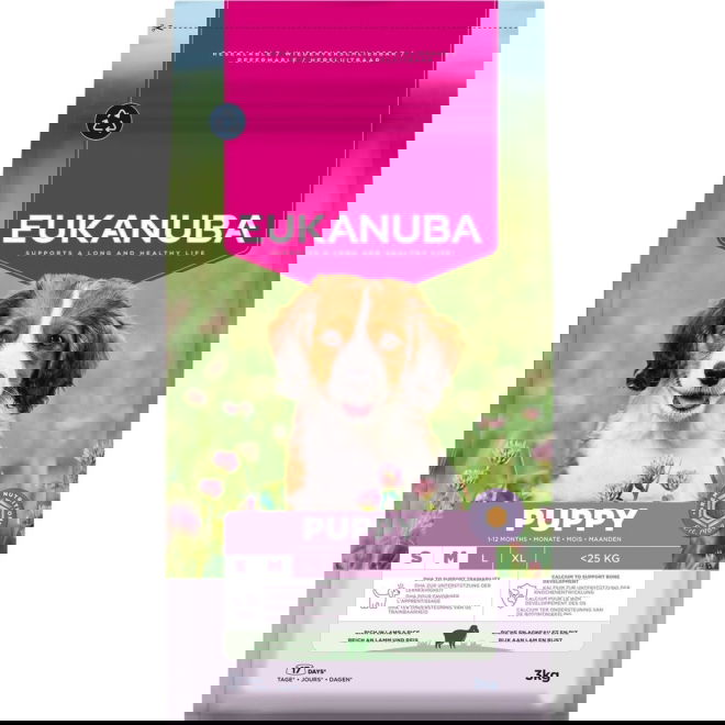 Eukanuba Puppy & Junior Small & Medium Breed Lamb & Rice (3 kg)