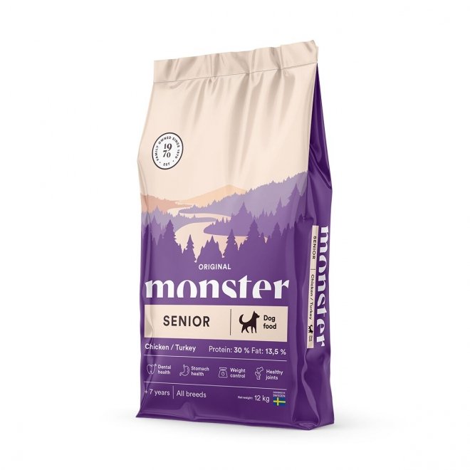 Monster Dog Senior Kyckling & Kalkon (12 kg)