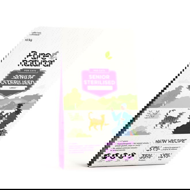 Purenatural Cat Senior & Sterilised Turkey (10 kg)