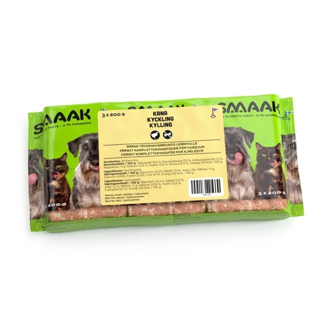 SMAAK Raw Complementary Kyckling (3 x 200 g)
