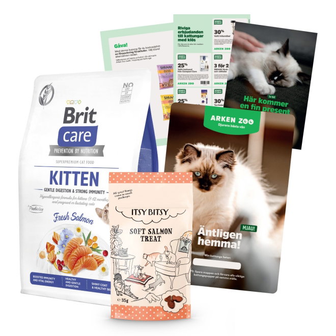 Kattungepaket Brit Care Grain Free Kitten Gentle Digestion & Strong Immunity Fresh Salmon