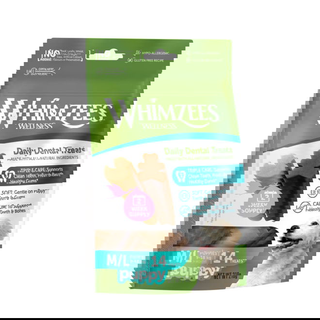 Whimzees Puppy Dental M/L (14-pack)