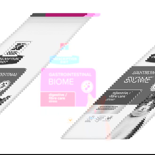 Hills Prescription Diet Feline Gastrointestinal Biome Digestive/Fibre Care Stress Chicken