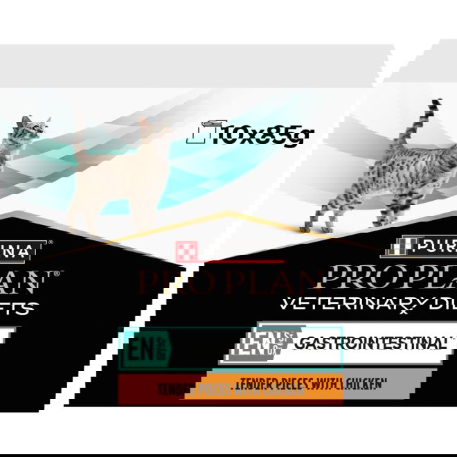 Purina Pro Plan Veterinary Diets Cat EN Gastrointestinal Chicken 10x85 g