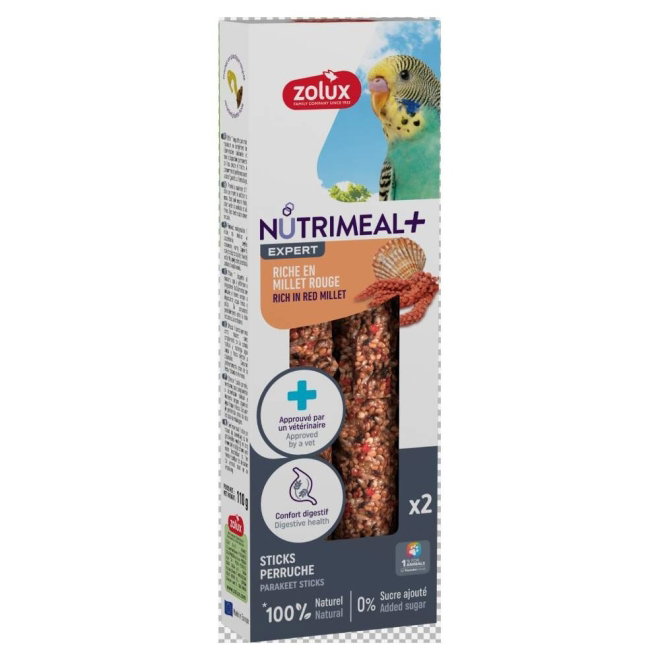 Zolux Nutrimeal Parakeet Red Millet Stick 110 g