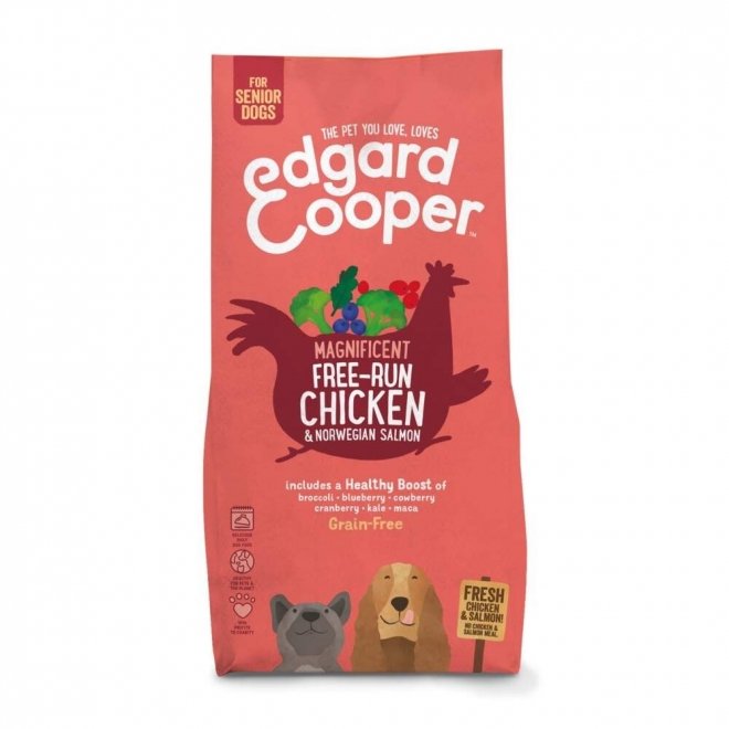 Edgard & Cooper Dog Senior Grain-Free Kyckling & Lax (7 kg)