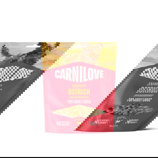 Carnilove Dog Crunchy Snack Ostrich with Blackberries 200 g