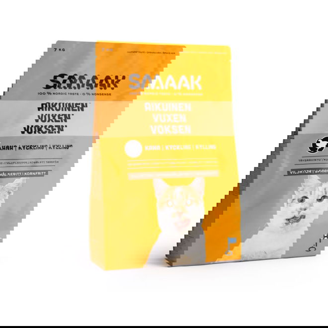 SMAAK Cat Adult Spannm&aring;lsfri Kyckling (7 kg)