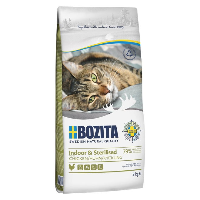 Bozita Indoor & Sterilised Chicken (2 kg)