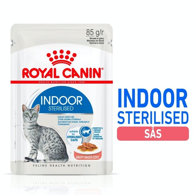 Royal Canin Cat Adult Indoor Sterilised Gravy 12x85 g