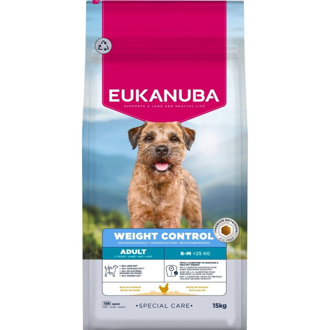 Eukanuba Dog Special Care Adult Weight Control Small & Medium Breed 15 kg