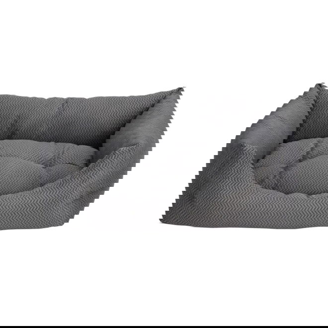 Little&Bigger Herringbone Hundbädd Grå