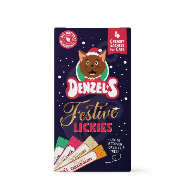 Denzels Cat Magic Lickies Julgodis till Katt 4x10 g