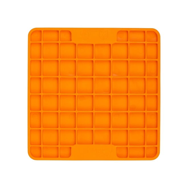 LickiMat Playdate Slickmatta Mini Orange 15 cm