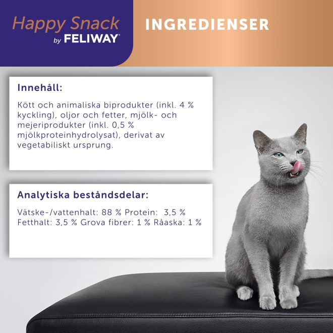 Feliway Happy Snack Kyckling 6 x 15 g