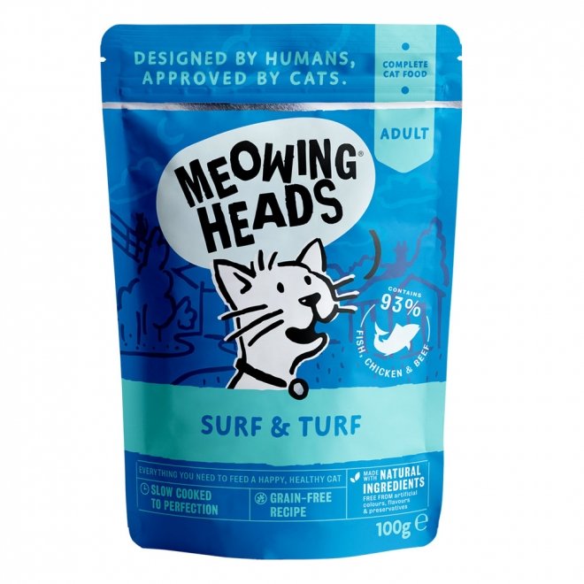 Meowing Heads Supurrr Surf & Turf 100 g