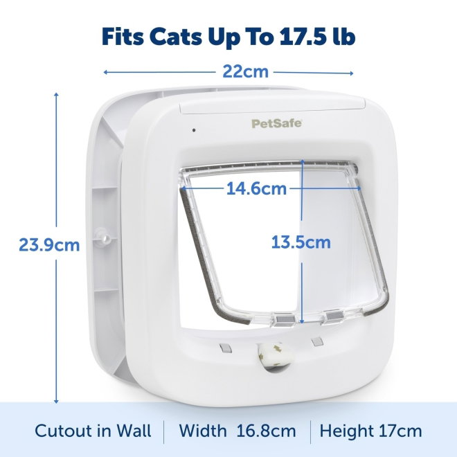 PetSafe Microchip Kattlucka Vit
