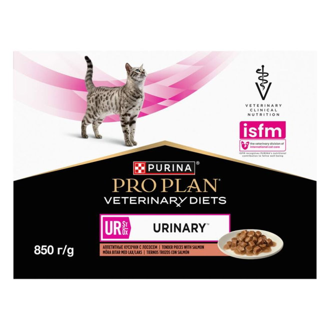 Purina Pro Plan Veterinary Diets Cat UR St/Ox Urinary Salmon 10x85 g