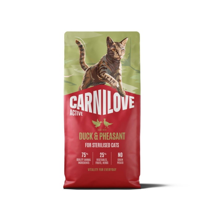 Carnilove Cat Adult Sterilised Active Duck & Pheasant (6 kg)