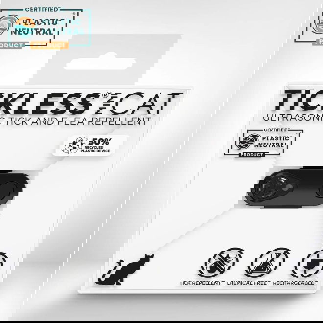 Tickless Mini Cat Elektronisk F&auml;stingavvisare (Svart)