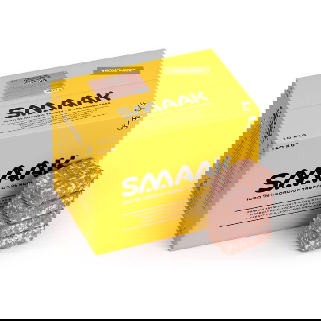 SMAAK Raw Complete Dog Adult Kyckling, Gris & Lax (10 kg)