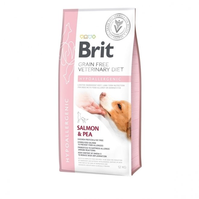 Brit Veterinary Diet Dog Hypoallergenic Grain Free Salmon & Pea (12 kg)
