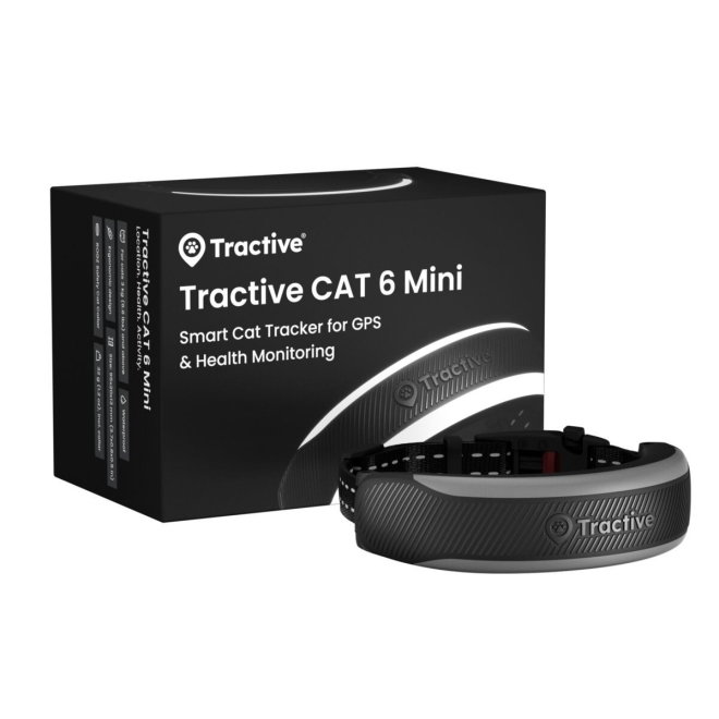 Tractive Cat 6 Mini GPS till Katt (Svart)
