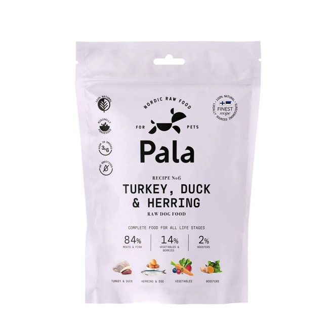 Pala Recipe 6 Turkey, Duck & Herring (400 g)