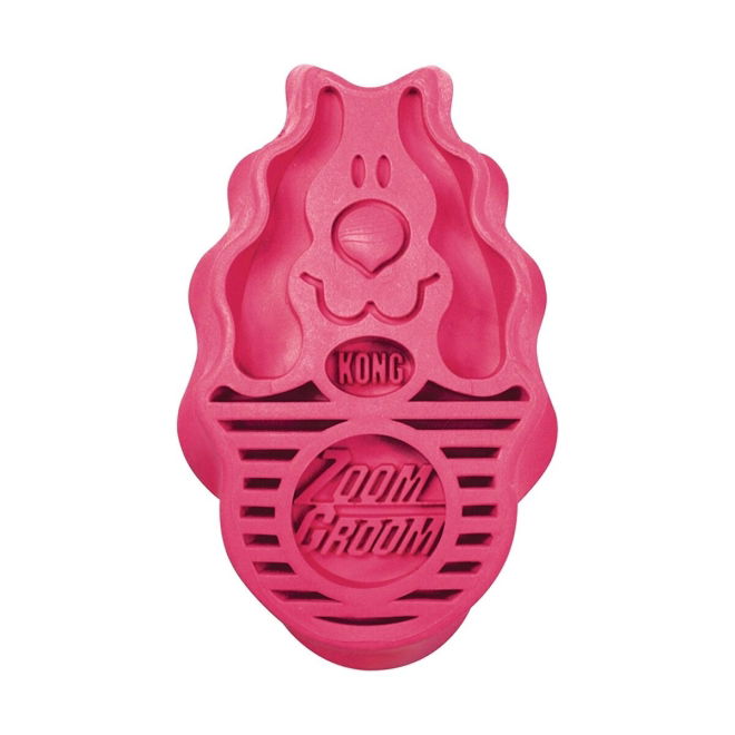 KONG ZoomGroom Hundborste L (Rosa)