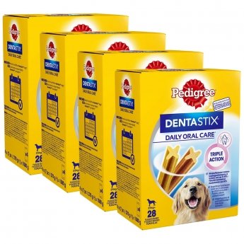 Pedigree Dentastix Large Säästöpakkaus 4 x 28 kpl yht. 112 kpl