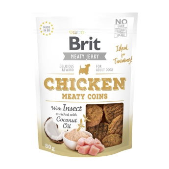 Brit Care Jerky Meaty Coins kana ja hy&ouml;nteiset (80 g)