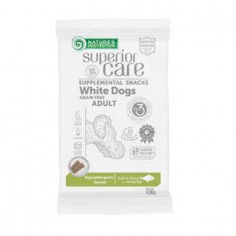 Nature&#39;s Protection Superior Care White Hypo Dental Sticks 150 g