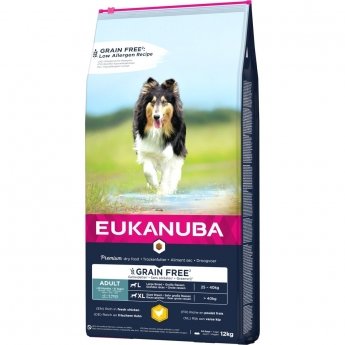 Eukanuba Grain Free Adult Large Breed Chicken (12 kg)