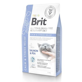 Brit Veterinary Diet Cat Grain Free Calm & Stress Relief Salmon & Pea (5 kg)