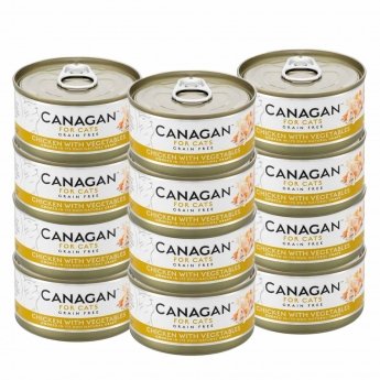 Canagan Cat Kana & kasvikset 12 x 75g