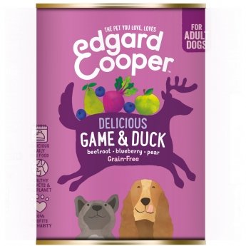 Edgard & Cooper Dog Adult Game & Duck 400 g