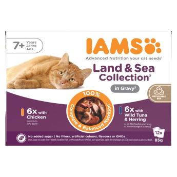 Iams Delights Senior Gravy Multipack 12 x 85 g