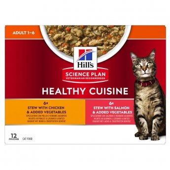 Hill&#39;s Science Plan Feline Adult Healthy Cuisine Chicken & Salmon 12x80 g