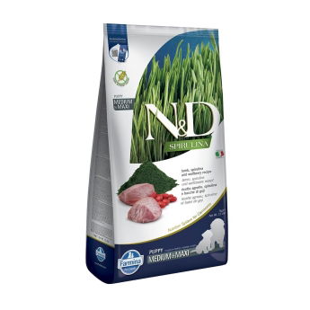 Farmina N&D Dog Spirulina&Lamb Puppy M/L 7kg