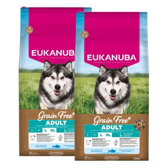 Eukanuba Grain Free Adult L/XL 2 x 12kg