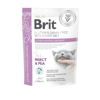 Brit Veterinary Diet Cat Grain Free Ultra Hypoallergenic Insect & Pea (400 g)