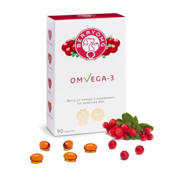 BERRYOMG OMVEGA-3, 90 kapselia