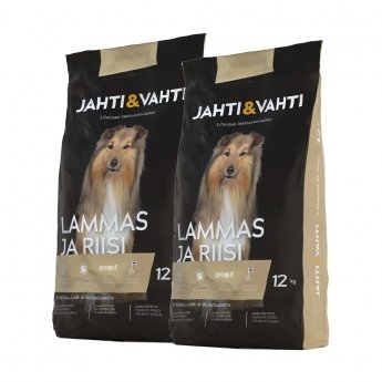 Jahti&Vahti Lammas ja Riisi 2x12 kg