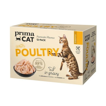 PrimaCat siipikarjaa kastikkeessa 12 x 85 g